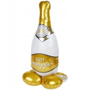 Balon foliowy stojący imprezowy butelka 86cm Nowy Rok Sylwester