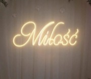 Wynajem neonów, ledon, neon wynajem wypożyczalnia na eventy ślub wesela 