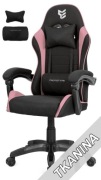 Fotel obrotowy gamingowy ENZO XL PINK FABRIC