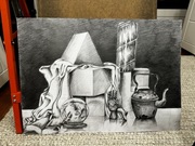 Rysunek martwej natury, ołówek, B2, poziom