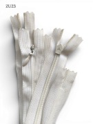 Zamek błyskawiczny kryty SAS 60cm #3, biały. 3 sztuk