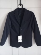 Zara elegancka marynarka garniturowa granat r.134