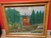 "Kościółek w górach" - sygn. Hermina Kutyła (1925-2016) 