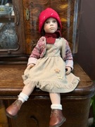 Lalka z porcelanową głową 60 cm