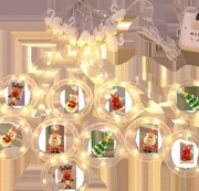 Kurtyna Led  Mikołaj Bałwan Choinka Renifer 