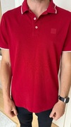 Boss czerwona koszulka polo modna wygodna M męska okazja