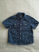 Granatowa elegancka bawełniana koszula H&M 122 w auta cars jak nowa