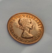 Pens, one penny 1967. Z rolki bankowej.