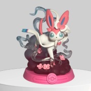Figurka Sylveon Pokémon Figure Fairy Ribbon Display Collectible