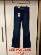 Spodnie damskie jeansy wrangler Lee mustang S-M