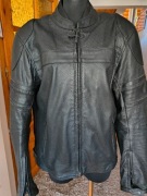 Skórzana kurtka motocyklowa czarna rozmiar XL