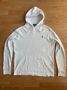 Polo Ralph Lauren – Waffle Knit Hoodie – Biała Bluza z Kapturem