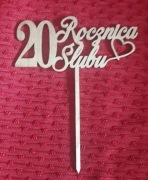Topper rocznica ślubu 