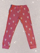 Spodnie piżamowe dziewczęce piżama w serduszka - 146/152 cm