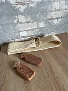 Pas / luffa / myjka / gąbka do mycia pleców + 2x pumeks do stóp