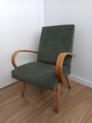 Fotel model 53, proj. J. Šmídka (TON), lata 60, PO RENOWACJI 