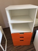 Szafka ikea 50 x 3 szuflady + 3 fronty w kolorze zielonym 