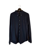 Koszula Tommy Hilfiger granatowa z logiem klasyk XXL