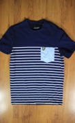 T-shirt Lyle and Scott r. XS kr rękaw w paski bawełniana 