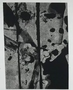 Grafika warsztatowa linoryt akt kobieta 