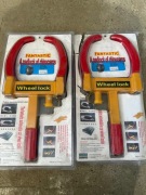 Blokada na koło samochodowe 2 sztuki