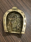 Koń śliczna mosiężna patera z mosiądzu jak popielniczka 