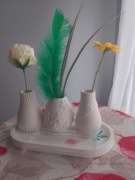 Zestaw małych wazonów 