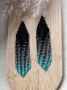 Kolczyki z japońskich koralików.