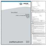 Dana Spicer VDT12000 T12000 Repair Manual Instrukcja serwisowa, konserwacji