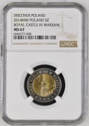 5 zł - Odkryj Polskę – Zamek Królewski w Warszawie - 2014 rok - NGC MS67