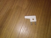 Wtyczka płaska kątowa elektryczna do kompletów lampek PRL Vintage