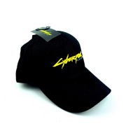 NOWA CYBERPUNK 2077 CZARNA CZAPKA Z DASZKIEM I LOGO GRY