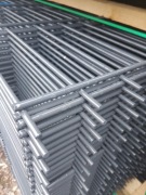 Kompletne ogrodzenie panelowe 2D 163cm 5/4/5 podmurówka łącznik betonowy 