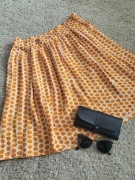 Spódnica kloszowana 100% wiskoza print w kwiaty casual wiosna lato