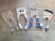 4 pary rajstop niemowlęcych 62-68