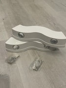 Nowoczesna Aluminowa Lampa Ścienna LED - kształt fali (2 sztuki)