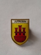 Herb miasta Jutrosin przypinka pin odznaka wpinka