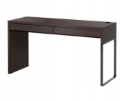 IKEA biurko micke 142x50 ciemny brąz 