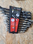 KLUCZE PŁASKO OCZKOWE Z GRZECHOTKĄ ŁAMANE 10 SZTUK