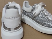 buty sneakersy srebrne ALEXANDER McQUEEN 44 wkładka 28 cm j. NOWE