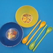 Zestaw 8 miseczek POKEMON + 4 Długie Łyżki Ramen | Pikachu | Do Mikrofali