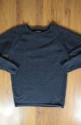 Sweter Selected Homme r. S szary męski okrągły dekolt bawełniany 