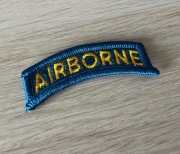 Naszywka - US Army - "Airborne" Tab (Teal Blue/Gold)