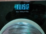 Cyna z topnikiem 1,5mm HUTMEN duża szpula - 11kg