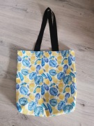 Torba na zakupy shopperka cytrynki hand made   