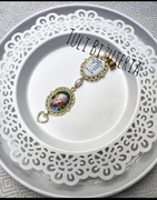 Medalion zawieszka do bukietu ślubnego ze zdjęciem tekstem marynarki ślub