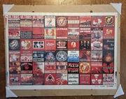 Widzew Łódź - Stal Rzeszów - wlepki 2002 rok