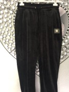 Spodnie welurowe polski produkt S czarne 