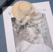 Elegancki Fascynator na spince Toczek