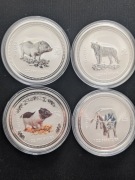 Lunar I - rok Byka / Wołu Świni Świni kolor Tygrysa 1 oz 